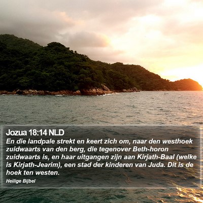Jozua 18:14 NLD Bible Verse Image