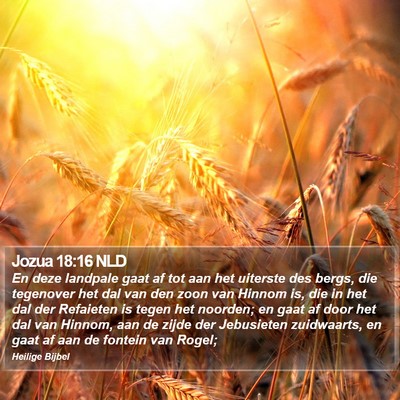 Jozua 18:16 NLD Bible Verse Image