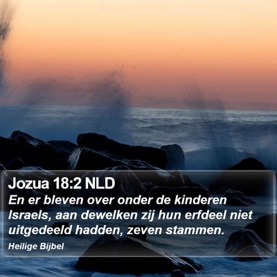 Jozua 18:2 NLD Bible Verse Image