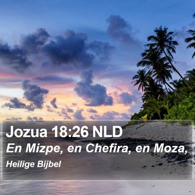 Jozua 18:26 NLD Bible Verse Image