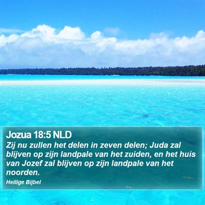 Jozua 18:5 NLD Bible Verse Image