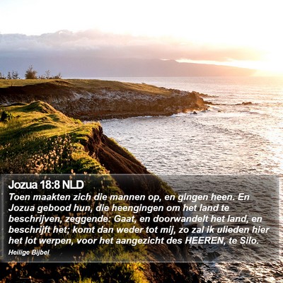Jozua 18:8 NLD Bible Verse Image