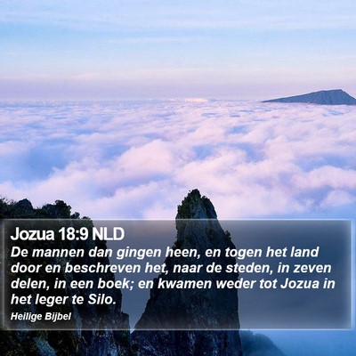 Jozua 18:9 NLD Bible Verse Image