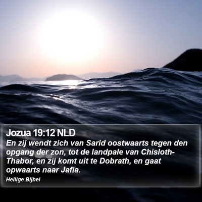 Jozua 19:12 NLD Bible Verse Image