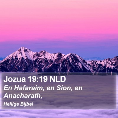 Jozua 19:19 NLD Bible Verse Image