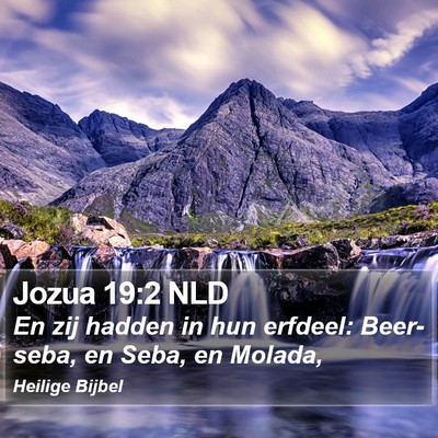 Jozua 19:2 NLD Bible Verse Image