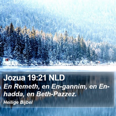 Jozua 19:21 NLD Bible Verse Image