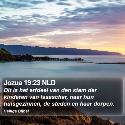 Jozua 19:23 NLD Bible Verse Image