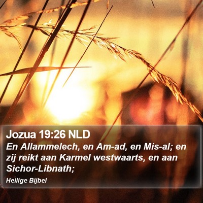 Jozua 19:26 NLD Bible Verse Image