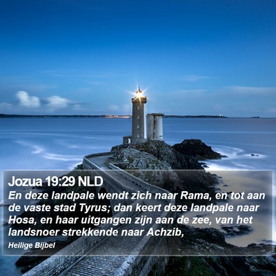 Jozua 19:29 NLD Bible Verse Image