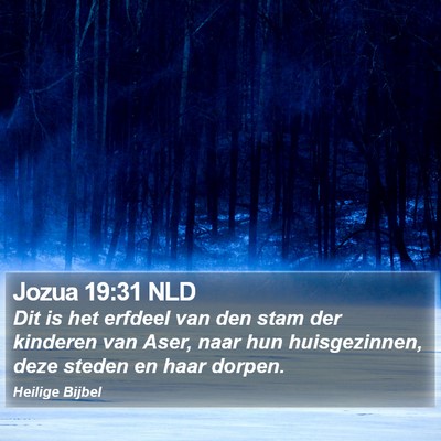Jozua 19:31 NLD Bible Verse Image