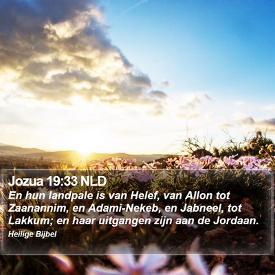 Jozua 19:33 NLD Bible Verse Image