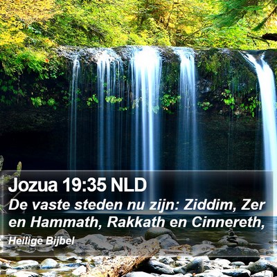 Jozua 19:35 NLD Bible Verse Image