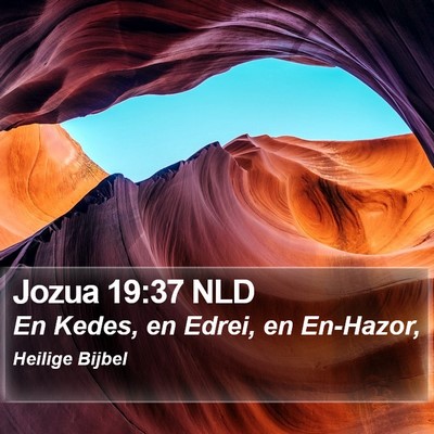 Jozua 19:37 NLD Bible Verse Image