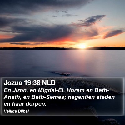 Jozua 19:38 NLD Bible Verse Image