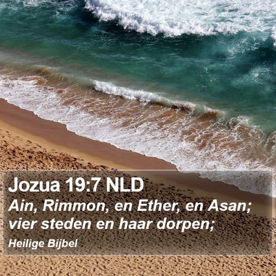 Jozua 19:7 NLD Bible Verse Image