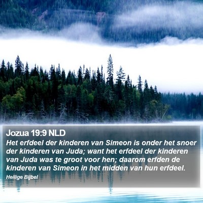 Jozua 19:9 NLD Bible Verse Image
