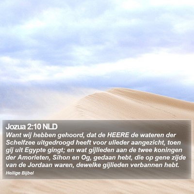 Jozua 2:10 NLD Bible Verse Image
