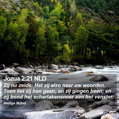 Jozua 2:21 NLD Bible Verse Image