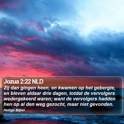 Jozua 2:22 NLD Bible Verse Image