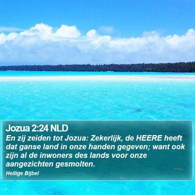 Jozua 2:24 NLD Bible Verse Image