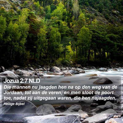 Jozua 2:7 NLD Bible Verse Image