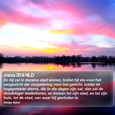 Jozua 20:6 NLD Bible Verse Image