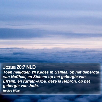 Jozua 20:7 NLD Bible Verse Image