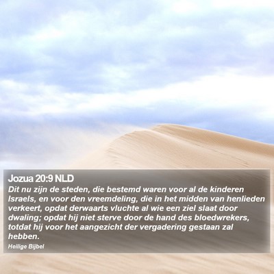 Jozua 20:9 NLD Bible Verse Image