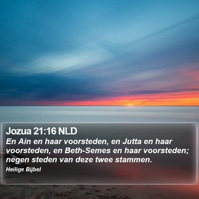 Jozua 21:16 NLD Bible Verse Image