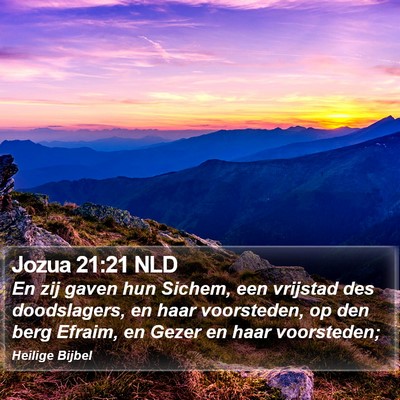Jozua 21:21 NLD Bible Verse Image