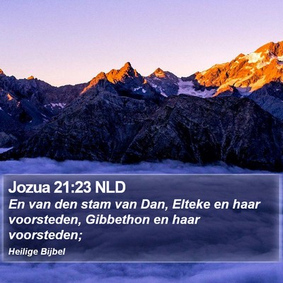 Jozua 21:23 NLD Bible Verse Image