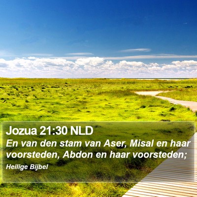 Jozua 21:30 NLD Bible Verse Image
