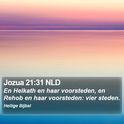 Jozua 21:31 NLD Bible Verse Image