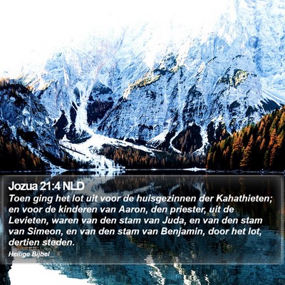 Jozua 21:4 NLD Bible Verse Image