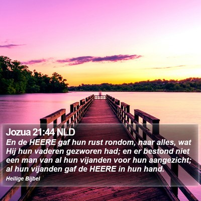 Jozua 21:44 NLD Bible Verse Image