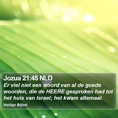 Jozua 21:45 NLD Bible Verse Image