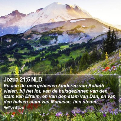 Jozua 21:5 NLD Bible Verse Image