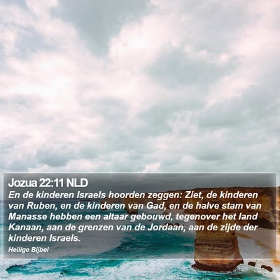 Jozua 22:11 NLD Bible Verse Image