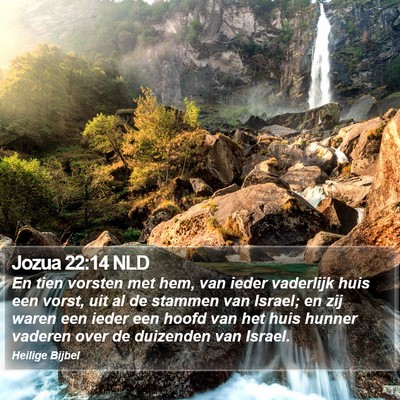 Jozua 22:14 NLD Bible Verse Image