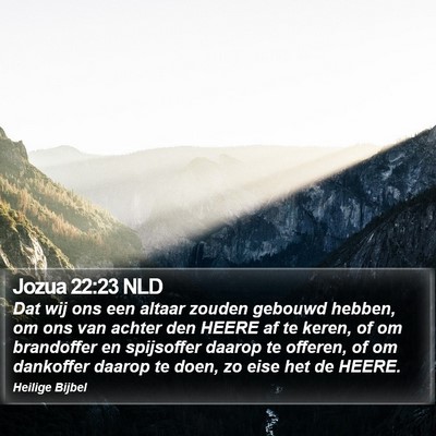 Jozua 22:23 NLD Bible Verse Image