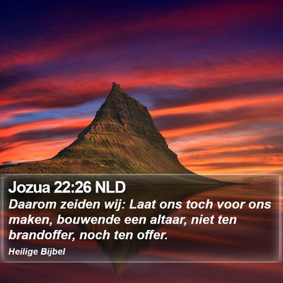 Jozua 22:26 NLD Bible Verse Image