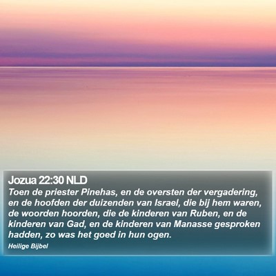 Jozua 22:30 NLD Bible Verse Image