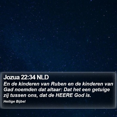 Jozua 22:34 NLD Bible Verse Image
