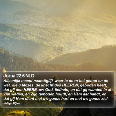 Jozua 22:5 NLD Bible Verse Image