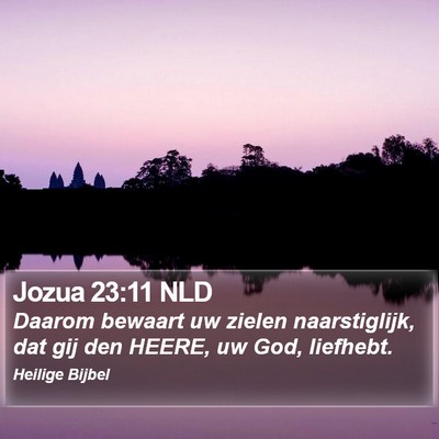 Jozua 23:11 NLD Bible Verse Image