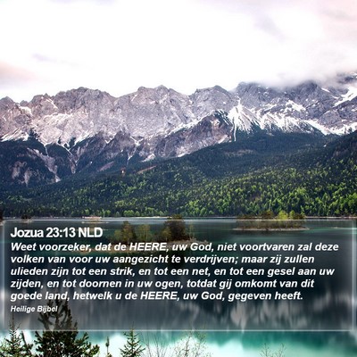 Jozua 23:13 NLD Bible Verse Image
