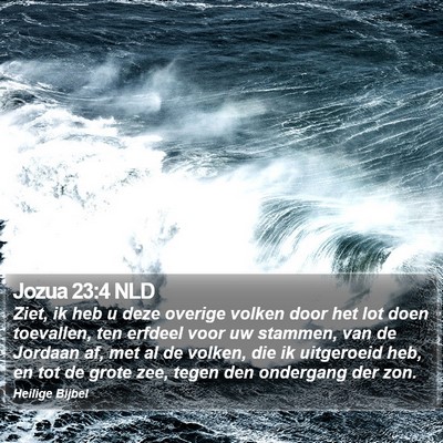 Jozua 23:4 NLD Bible Verse Image