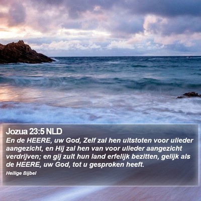 Jozua 23:5 NLD Bible Verse Image