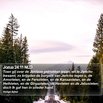 Jozua 24:11 NLD Bible Verse Image